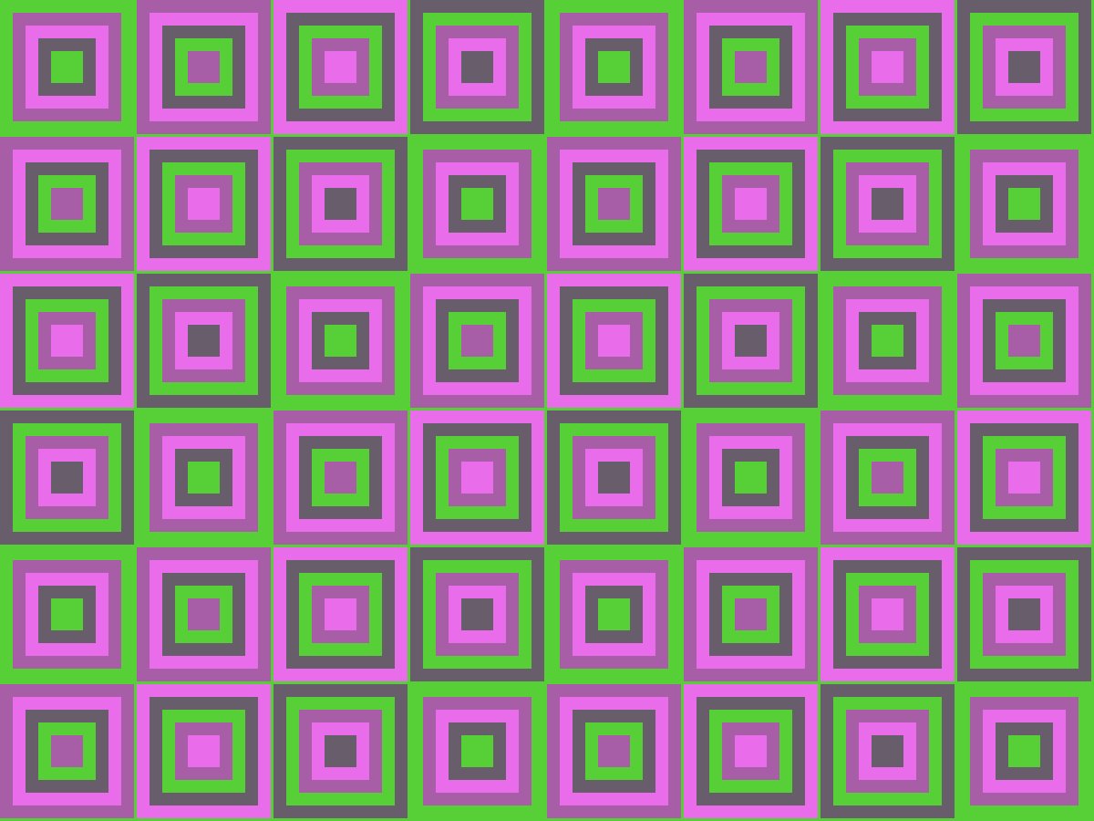 Granny stripe baby blanket: a drawn squares pattern